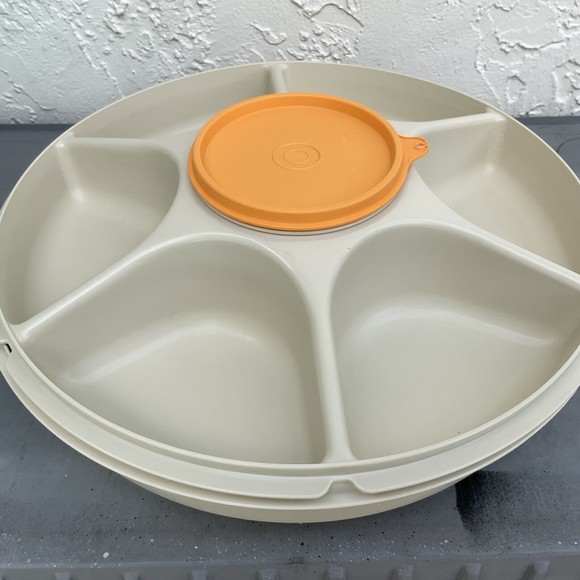 Tupperware Kitchen Vintage Tupperware Serving Center Divided
